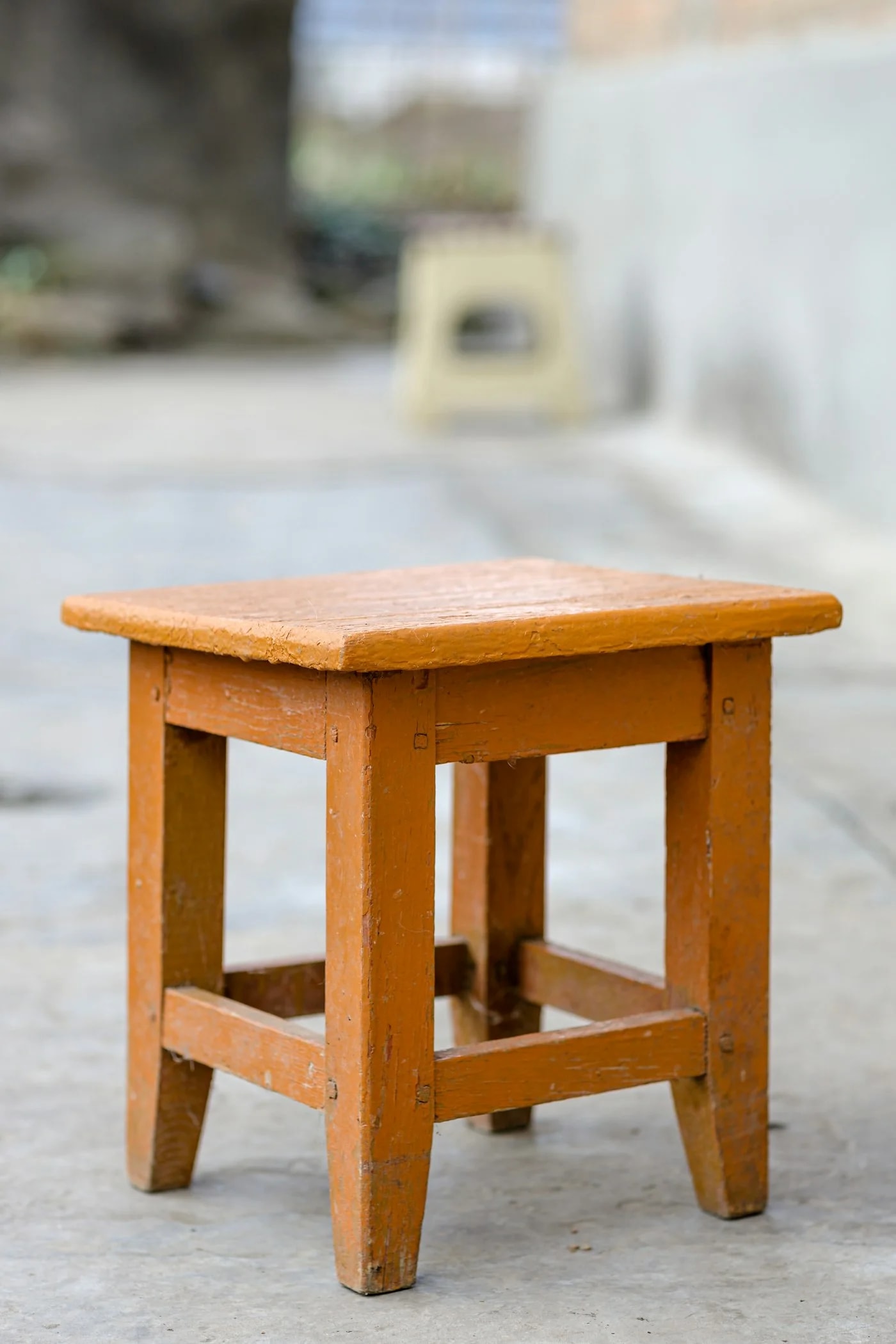 Taburet croșetat